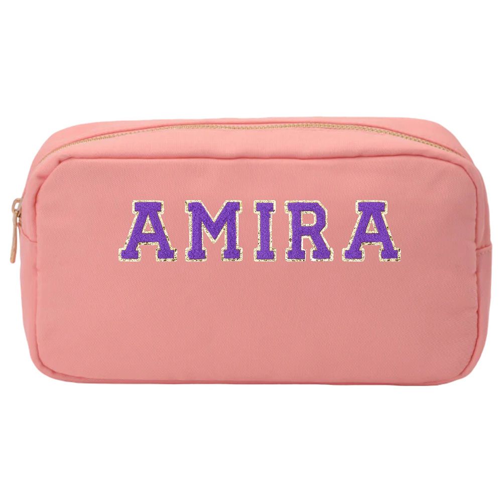 The Happy Tribe - Personalized Medium Pouch - Peachy Pink