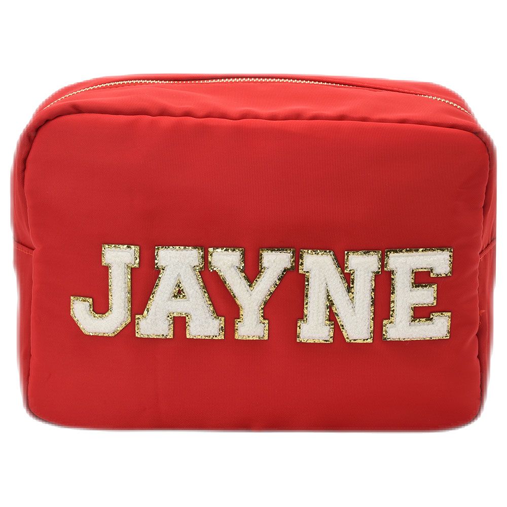 The Happy Tribe - Personalized Large Pouch - Red