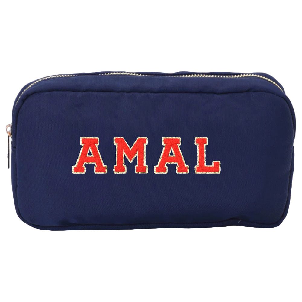 The Happy Tribe - Personalized Small Pouch - Navy 