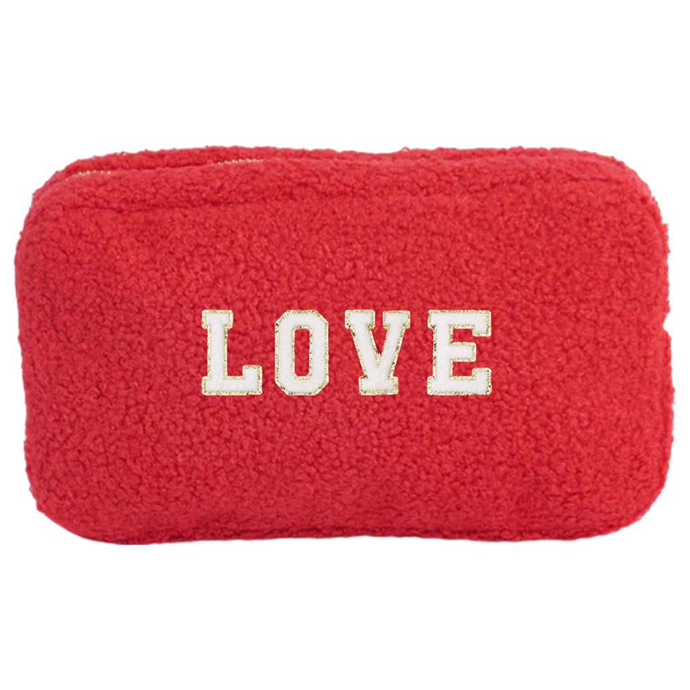 The Happy Tribe - Personalized Small Pouch - Red Teddy 