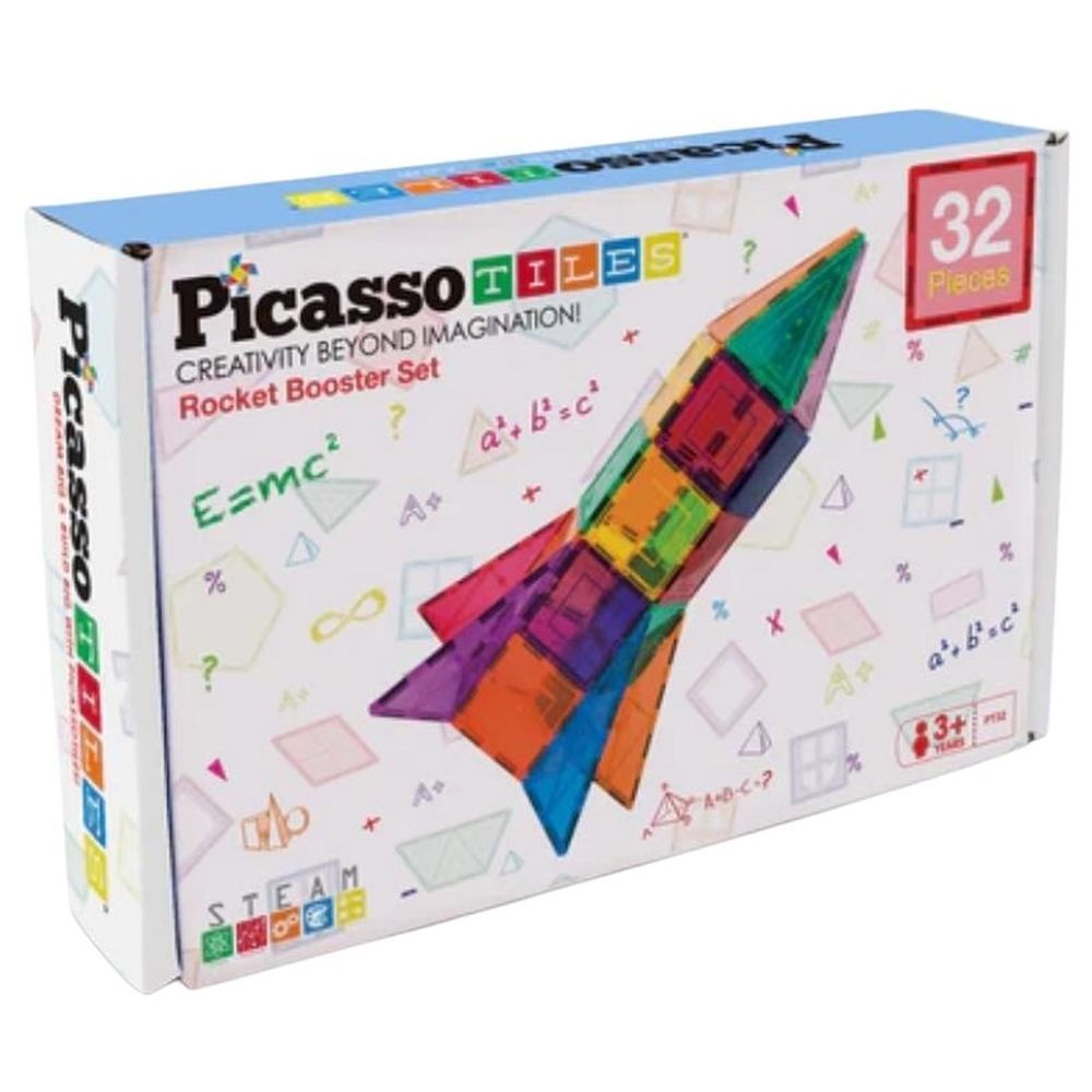 Picasso Tiles - Magnetic Rocket Booster - 32 Pcs