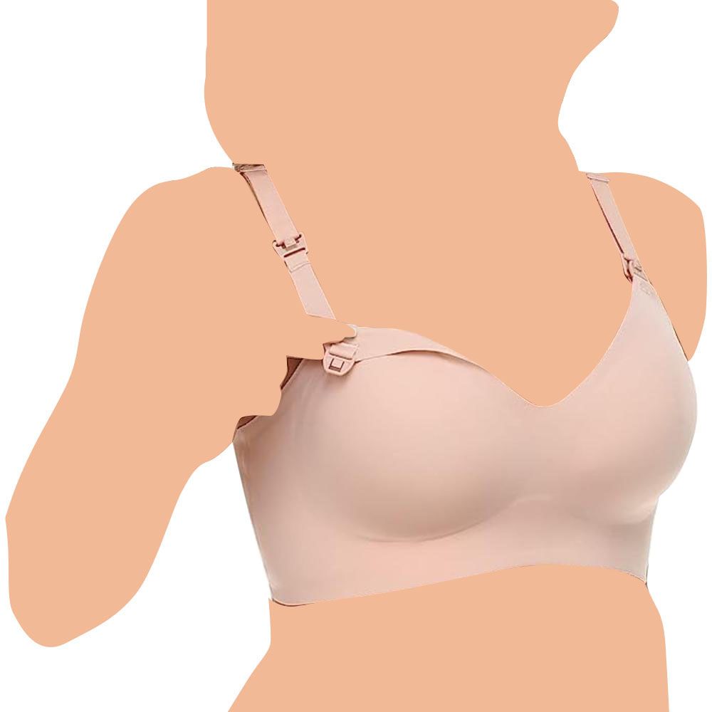 Momcozy - Seamless Nursing Bra - Beige