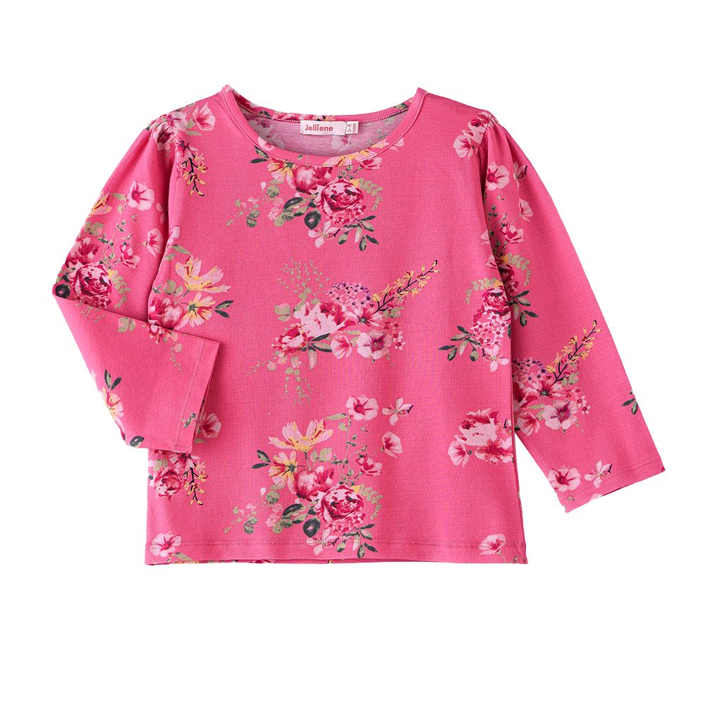 Jelliene - Girls Cotton Breathable & Stretchy Sweatshirt - Pink