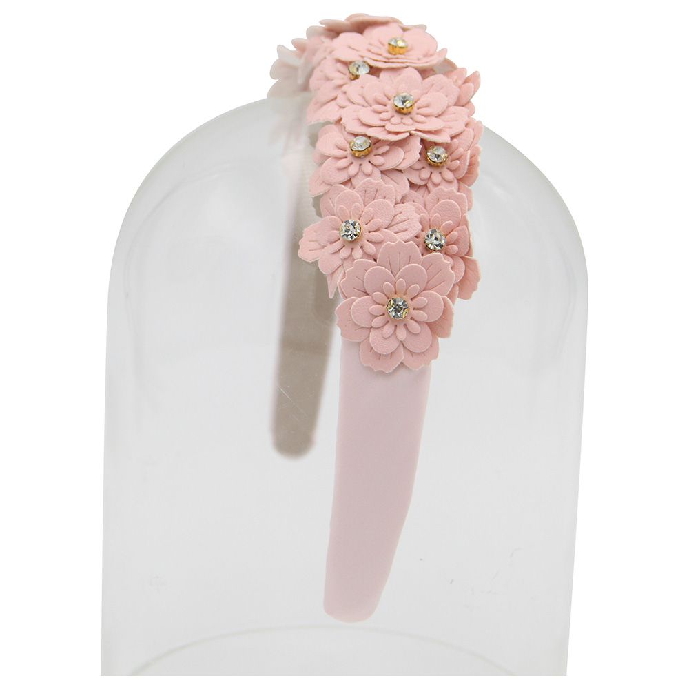 D' Daniela - Girls Camomile Headband - Baby Pink