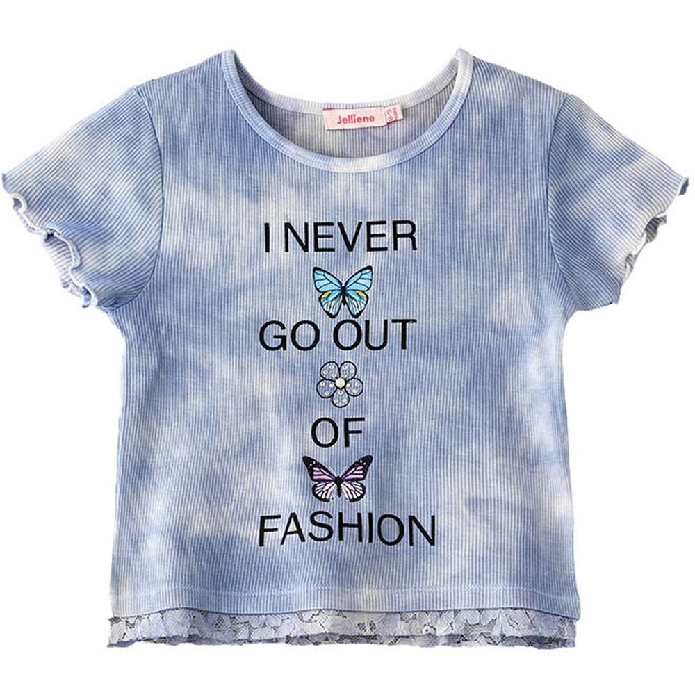 Jelliene - Girl's Printed T-Shirt - Blue