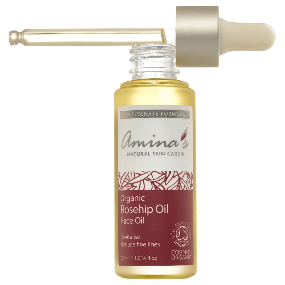 Amina's Natural Skin Care - Organic Rosehip Seed Face Oil Dropper - 30 ml