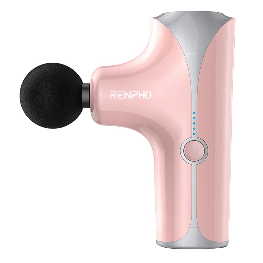 Renpho - Portable Mini Handheld Massage Gun - Pink - 6 Pcs