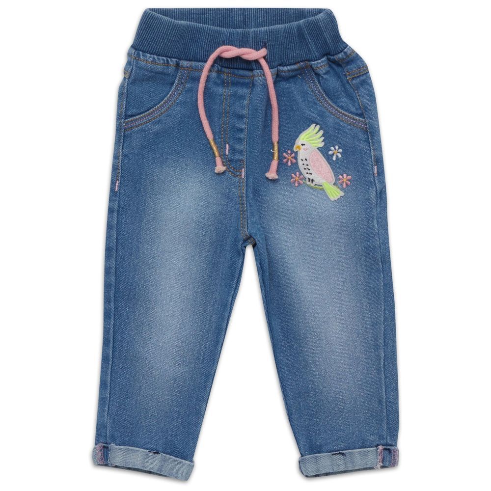 Little Kangaroos - Baby Girl Denim Jeans - Faded Blue