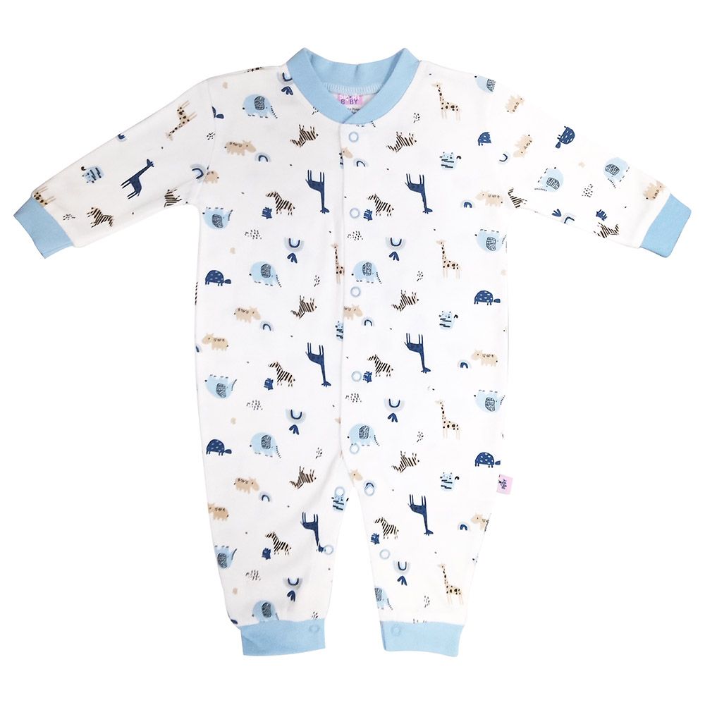 Smart Baby - Baby Boy Sleepsuit - White