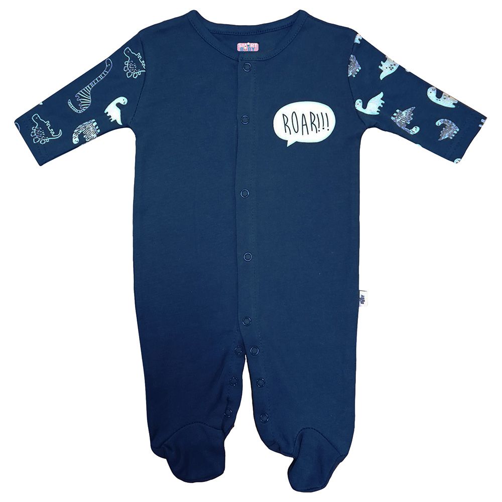 Smart Baby - Baby Boy Footed Sleepsuit-Navy