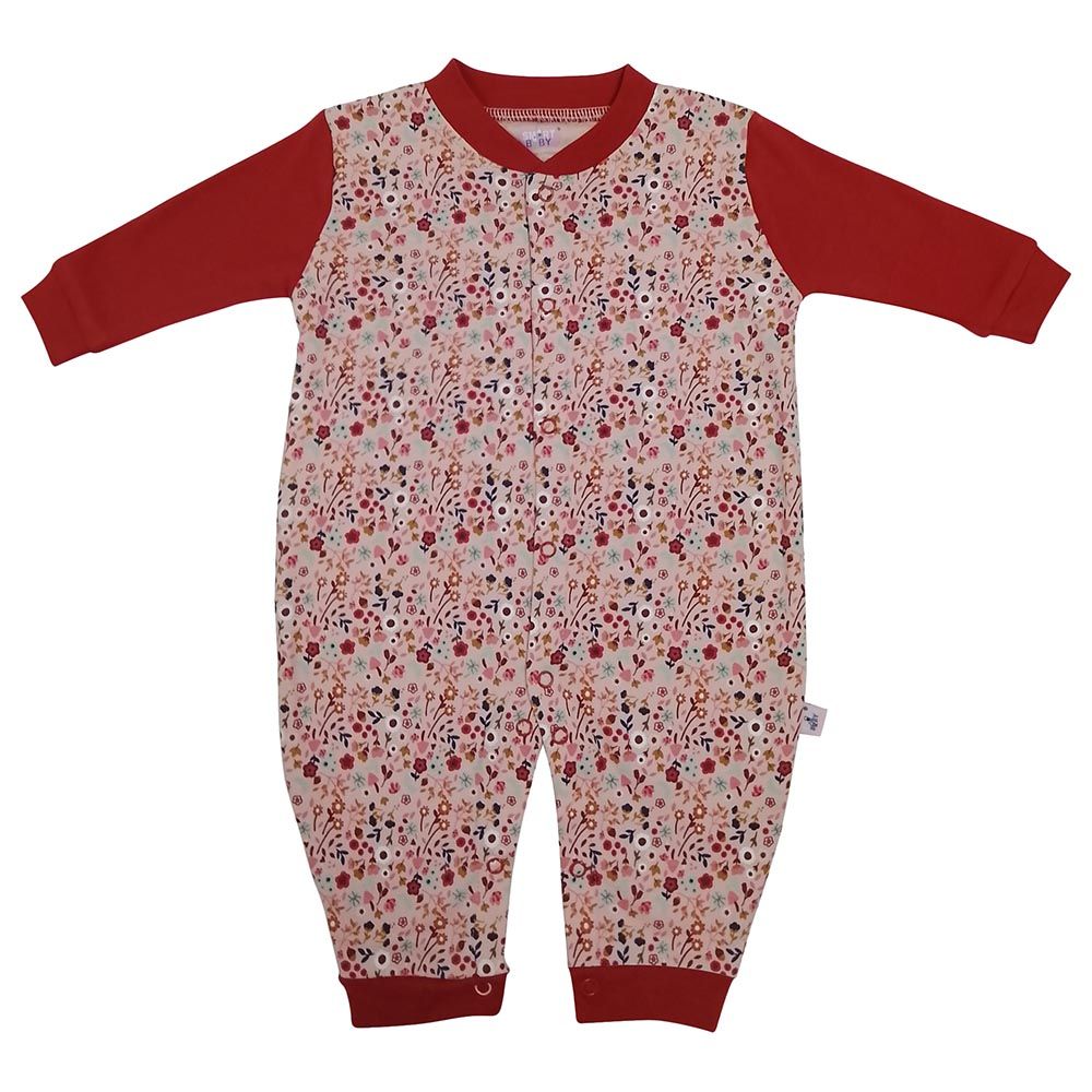 Smart Baby - Baby Girl Printed Sleepsuit