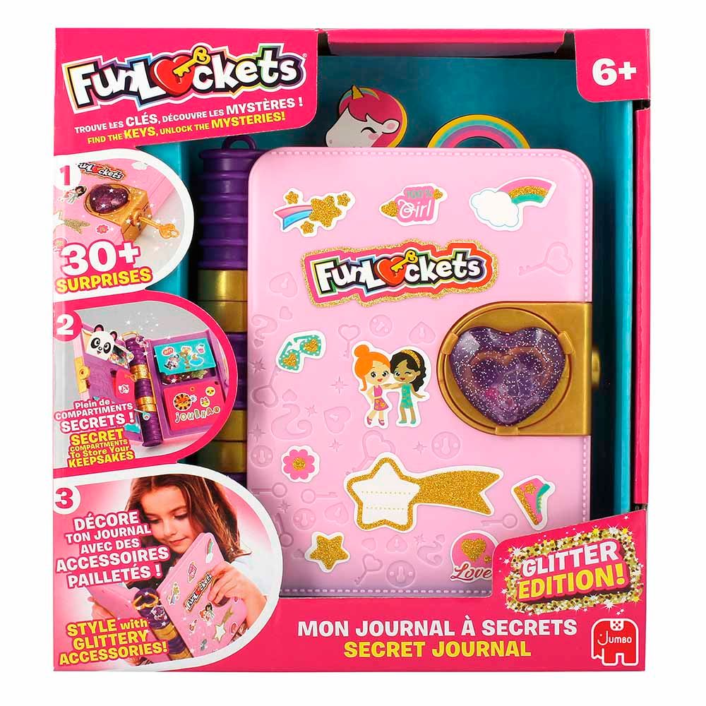 Fun Lockets - Secret Journal - Glitter Edition - 30+ Pcs