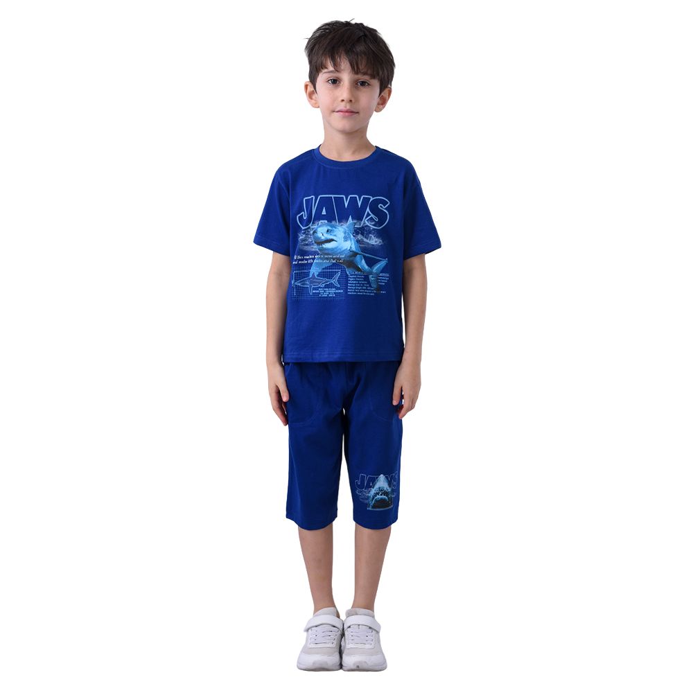 Star Wars - 2pc-Set - Boy Half Sleeve T-Shirt w/ Shorts - Dark Blue