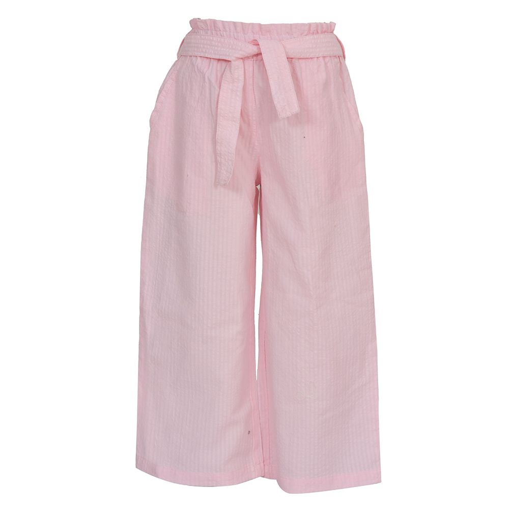 Nexgen Girls - Girl's Gathered Waist Plain Flare Pants - Pink