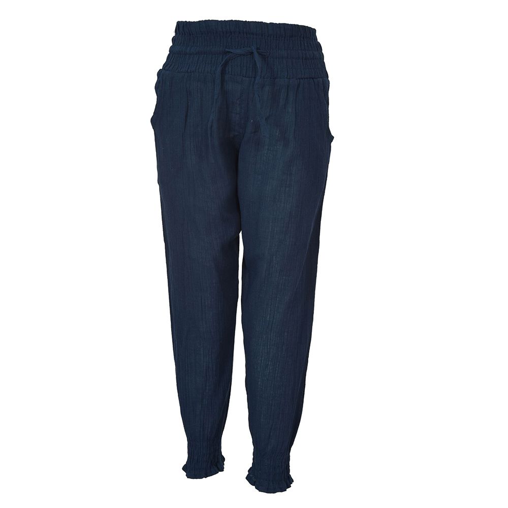 Nexgen Girls - Girl's Fully Elasticated Plain Harem Pants -Navy