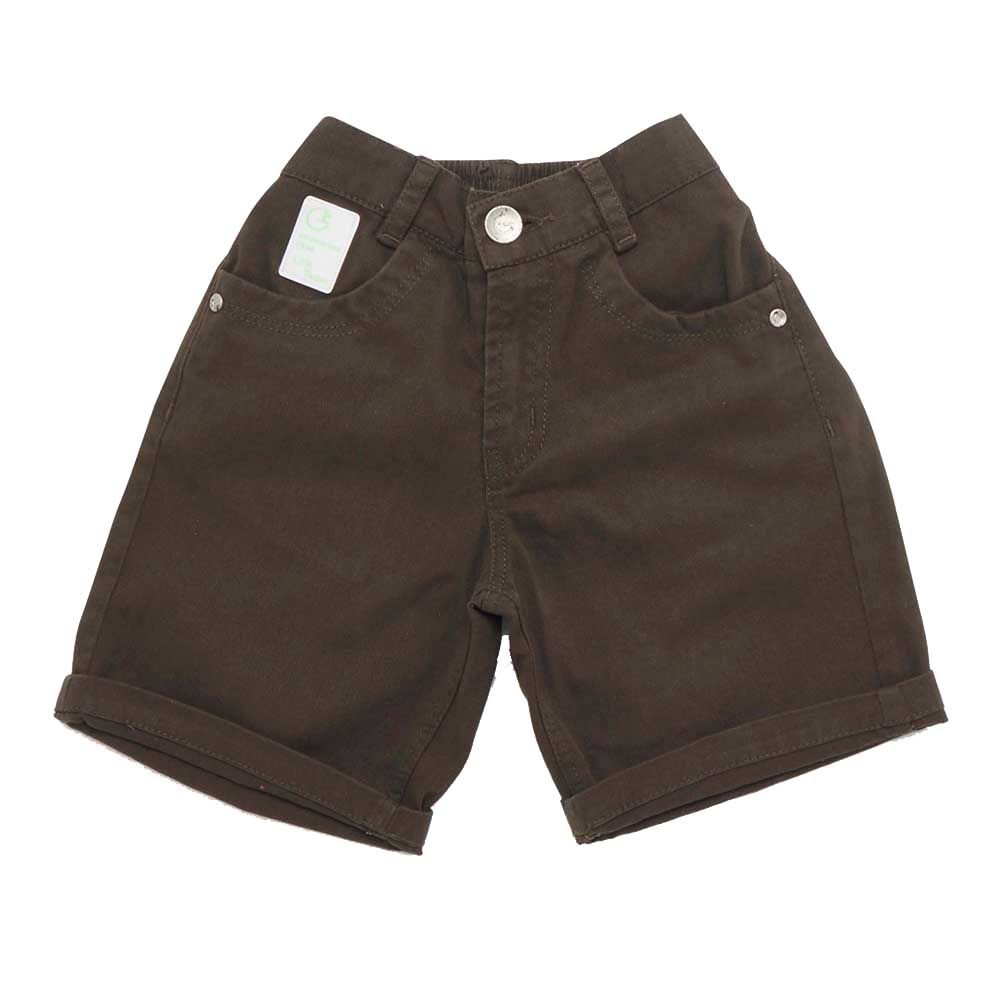 Little Kangaroos - Boy Denim Shorts - Olive