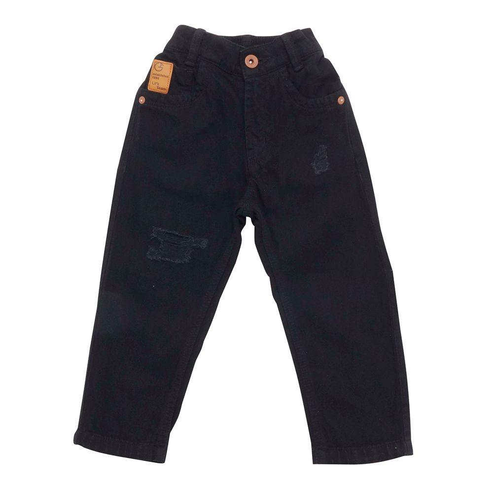 Little Kangaroos - Boy Semi Elastic Denim Jeans - Black