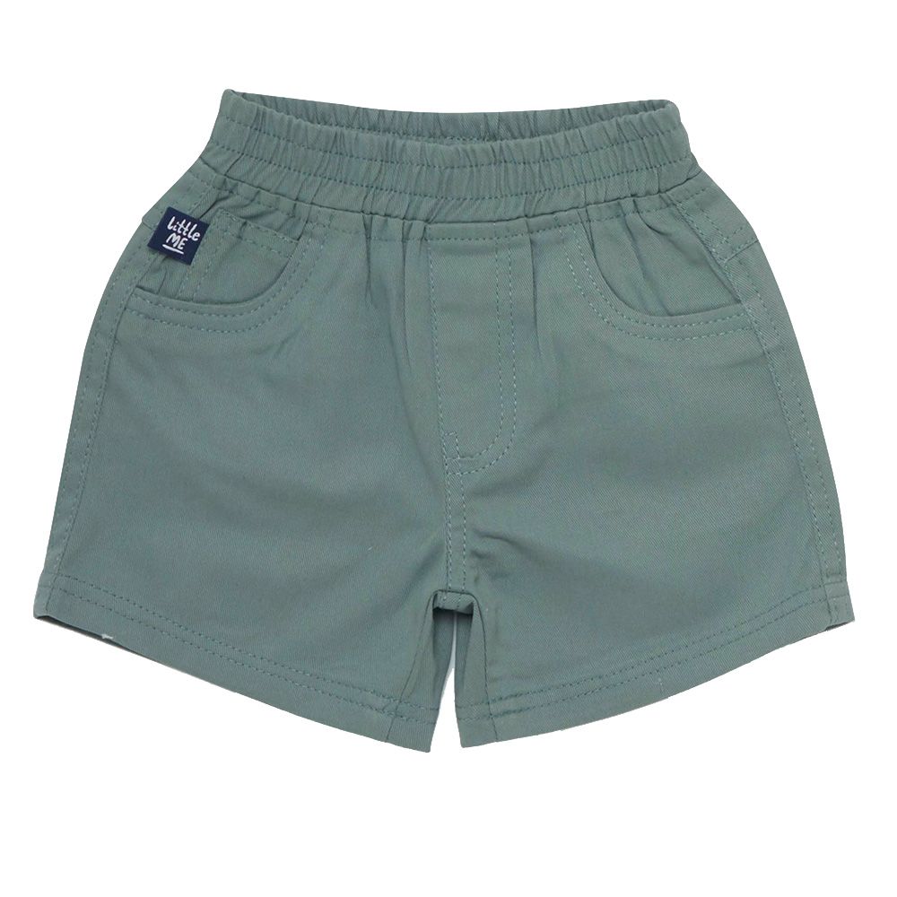 Little Kangaroos - Baby Boy Elasticated Denim Shorts - Pista