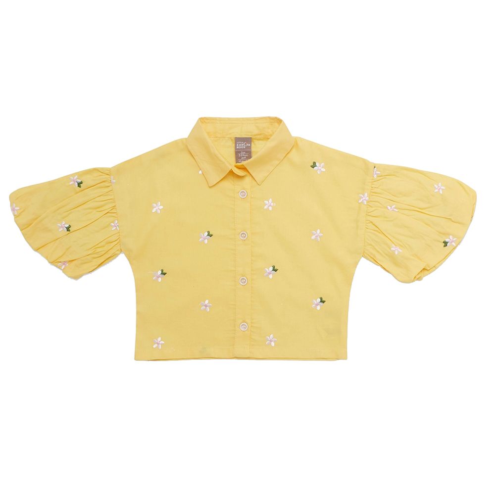 Little Kangaroos - Girl Collar Neck Printed Blouse - Mango