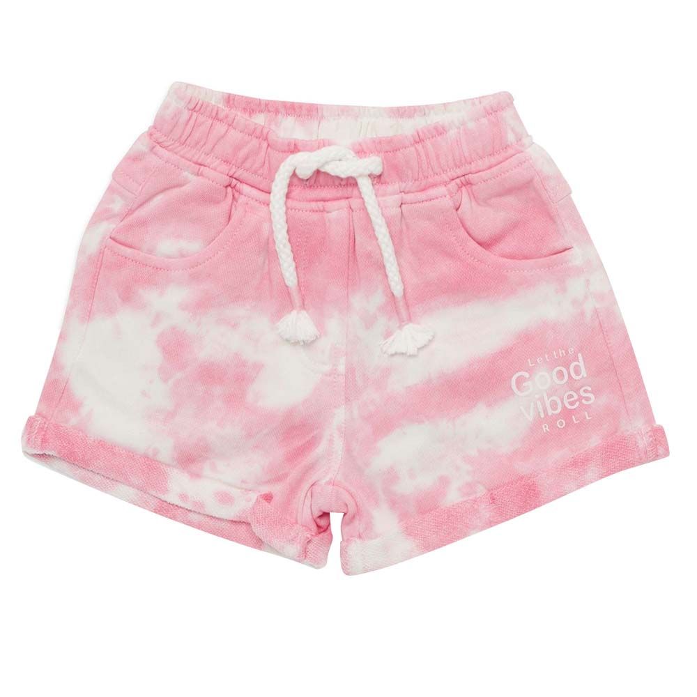 Little Kangaroos - Girl Full Elastic Shorts - Pink