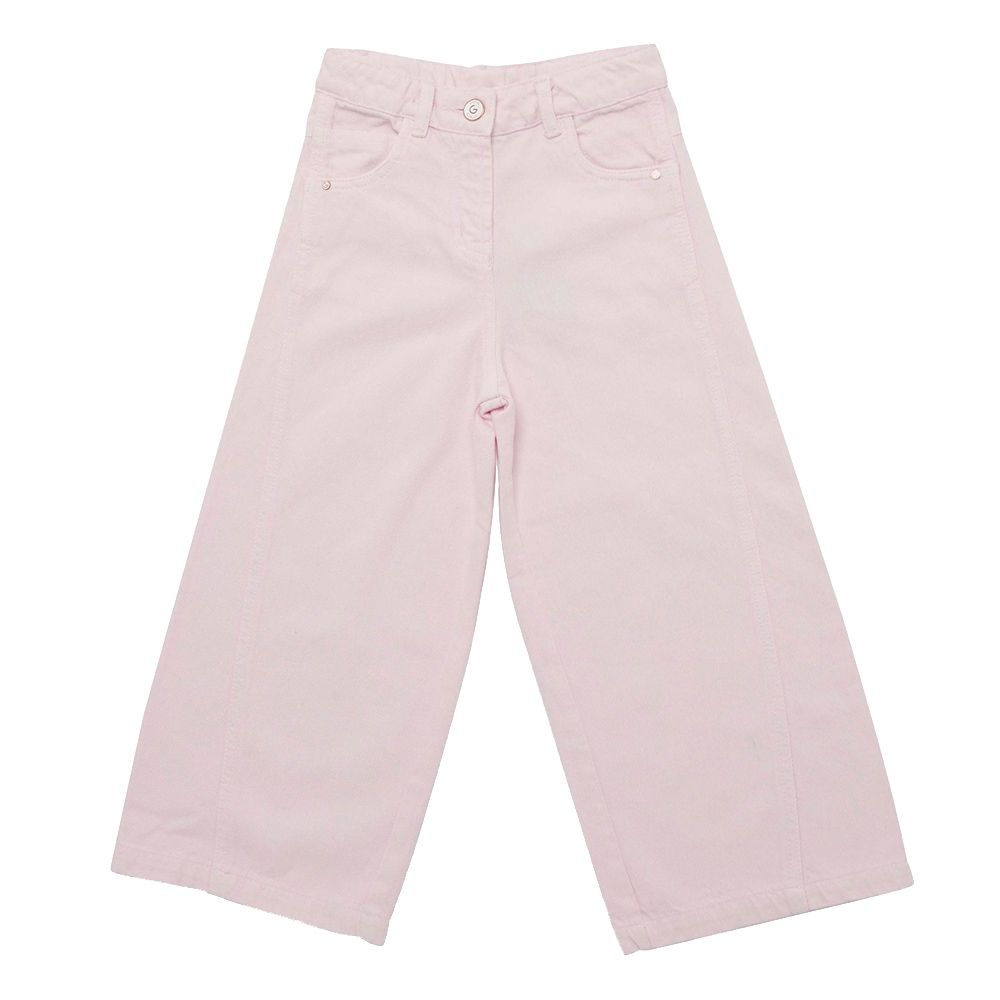 Little Kangaroos - Girl Semi Elastic Wide Legged Pants - Baby Pink