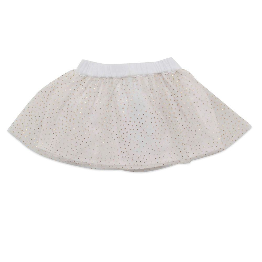 Little Kangaroos - Baby Girl Full Elastic Skirt - White