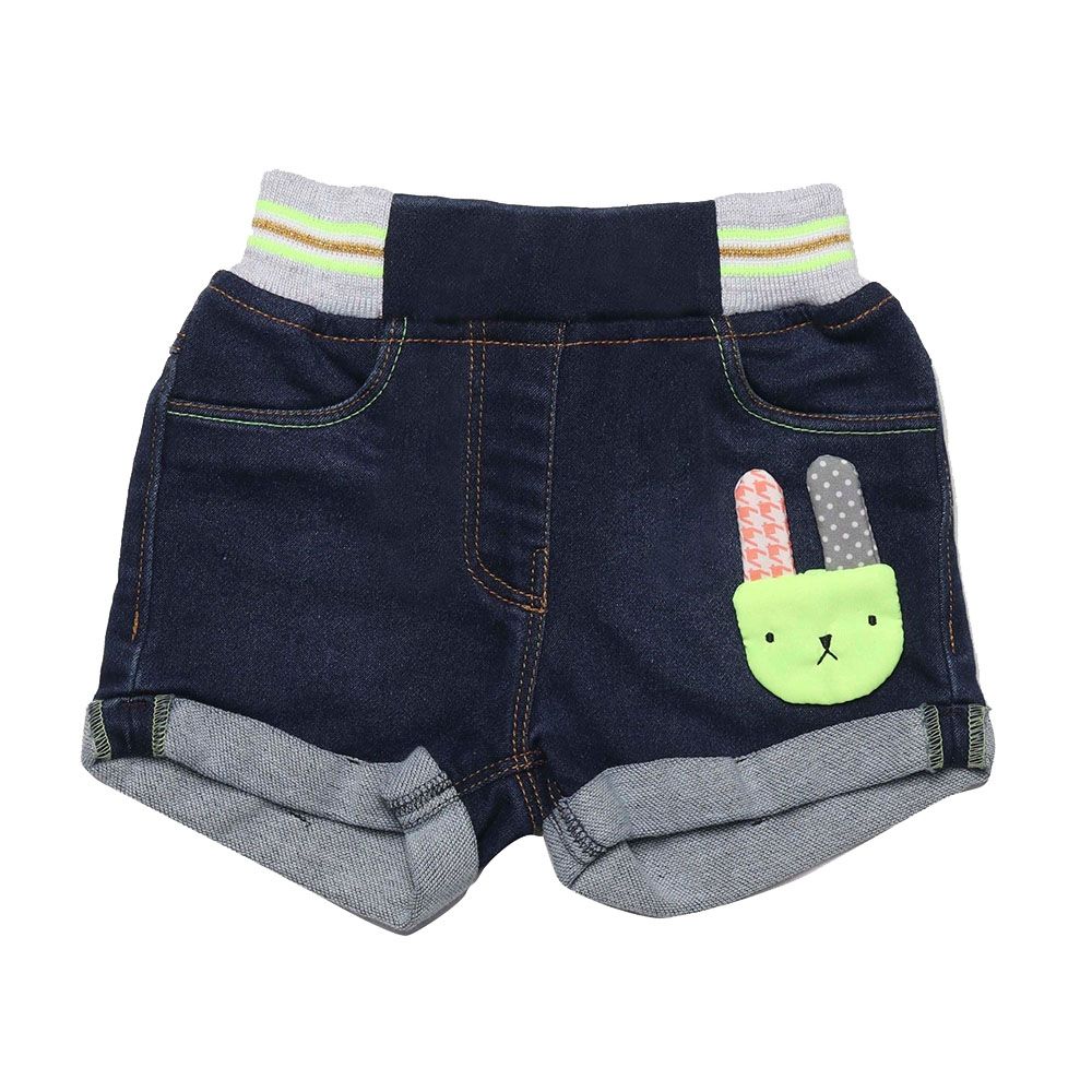 Little Kangaroos - Baby Girl Denim Shorts - Dark Blue