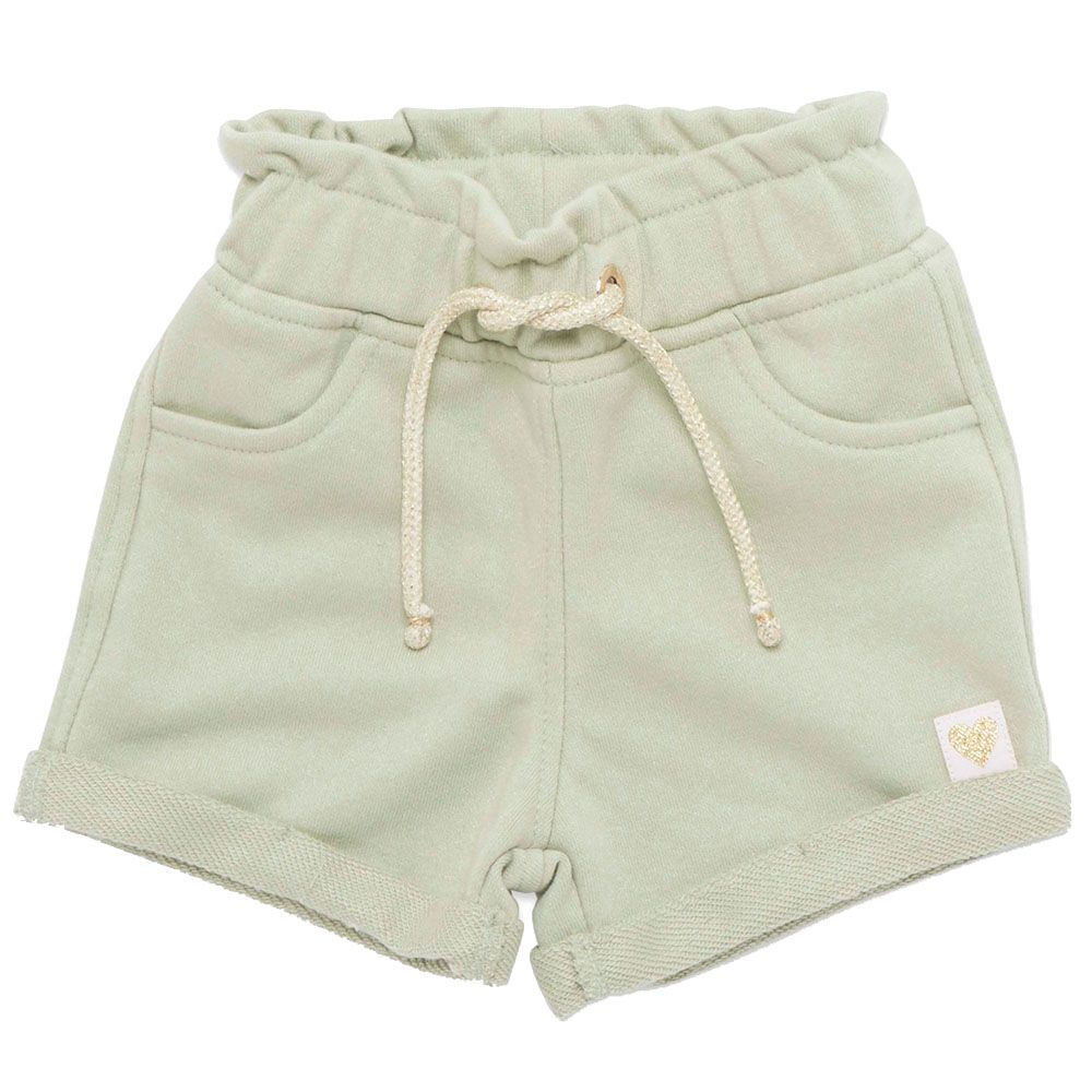 Little Kangaroos - Baby Girl Full Elastic Shorts - Pista