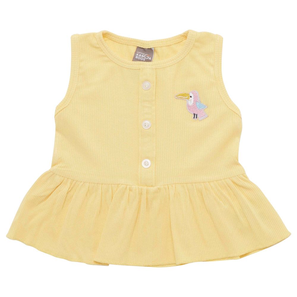 Little Kangaroos - Baby Girl Round Neck Sleeveless Top - Mango