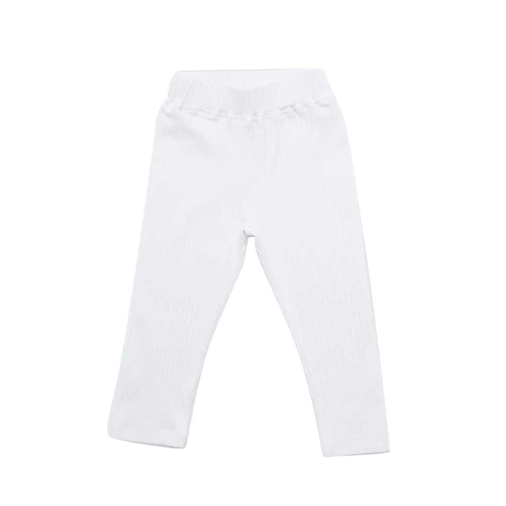 Little Kangaroos - Girl Knitted Leggings - White