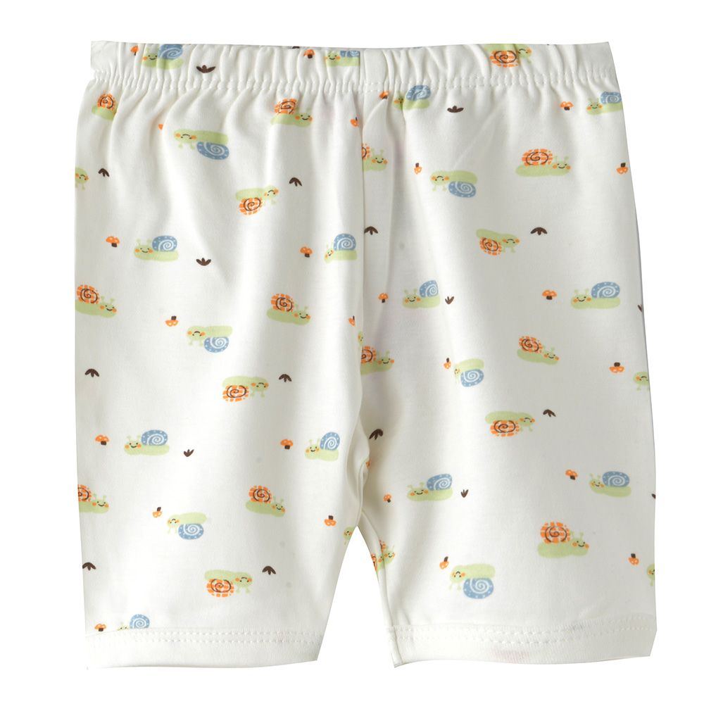 Smart Baby - Baby Boy Printed Shorts - White