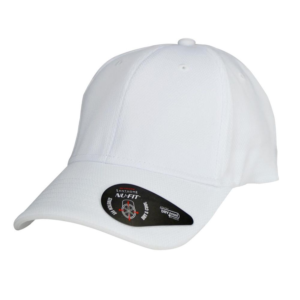 Santhome - Nu-Fit Performance Stretch-Fitted Cap - White