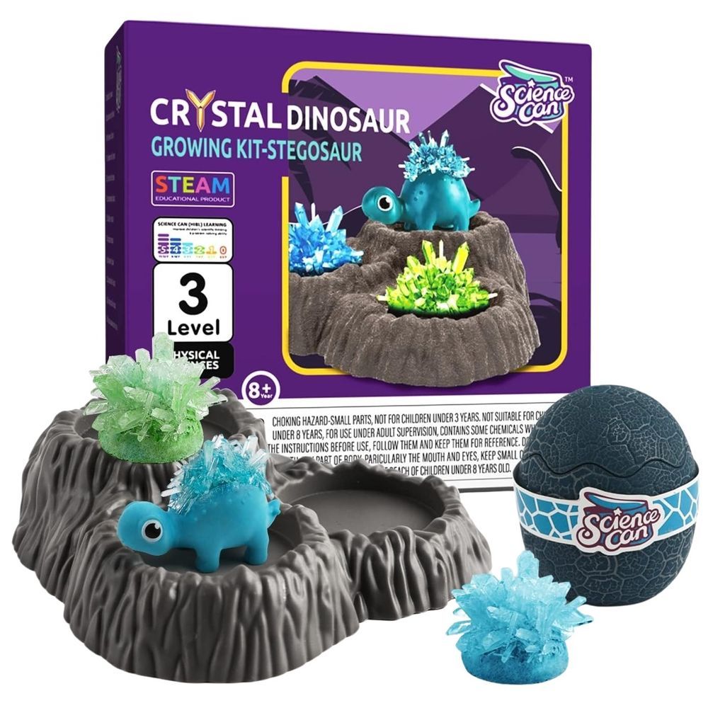 Science Can - Crystal Dinosaur Growing Kit - Stegosaurus