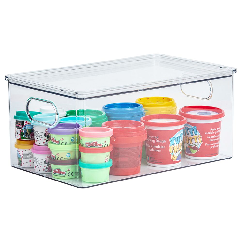 A'ish Home - Home Edition Stackable Cube Container w/ Lid - Clear