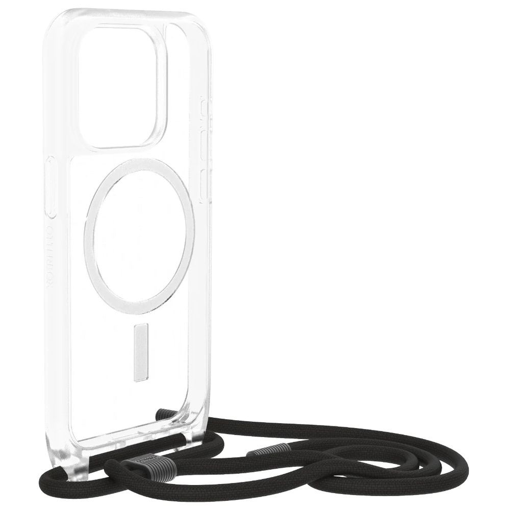 Otterbox - iPhone 15 Pro React Necklace MagSafe Case - Clear