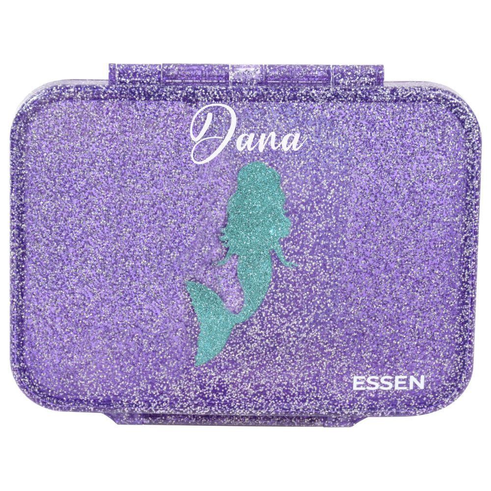 Essen - Personalized Tritan Bento Lunch Box - Purple Mermaid