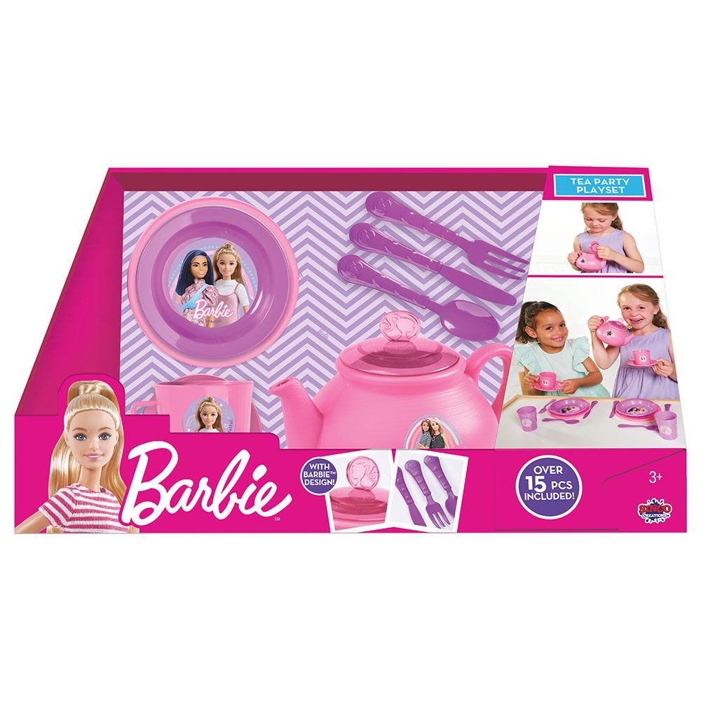 Barbie - Tea Set - 15pcs - Pink