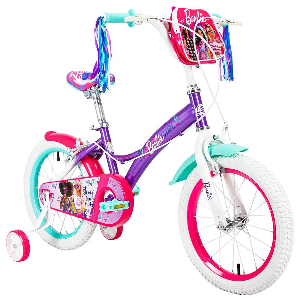 Spartan - 16" Barbie Girl Bicycle with Removable Zippered Bag