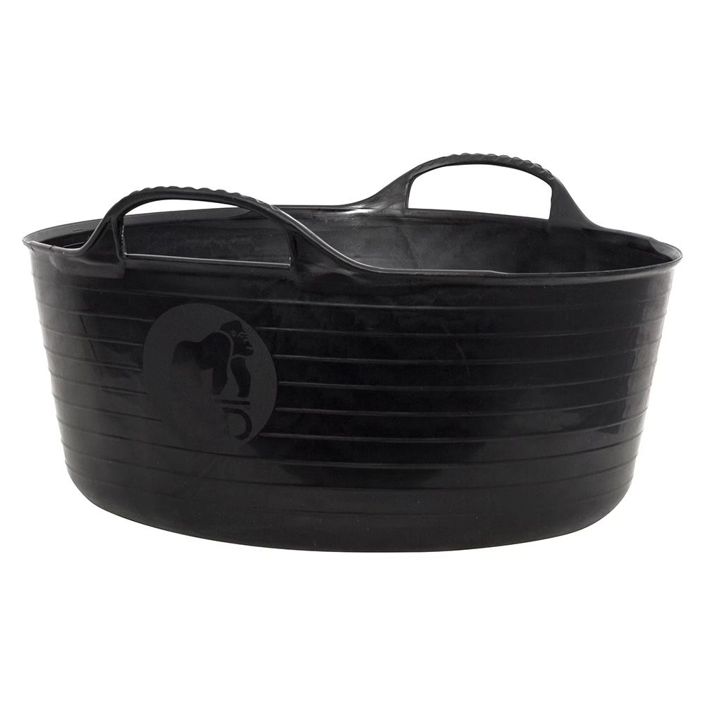 Red Gorilla - Shallow Recycled Tub - Black - Small - 15 L