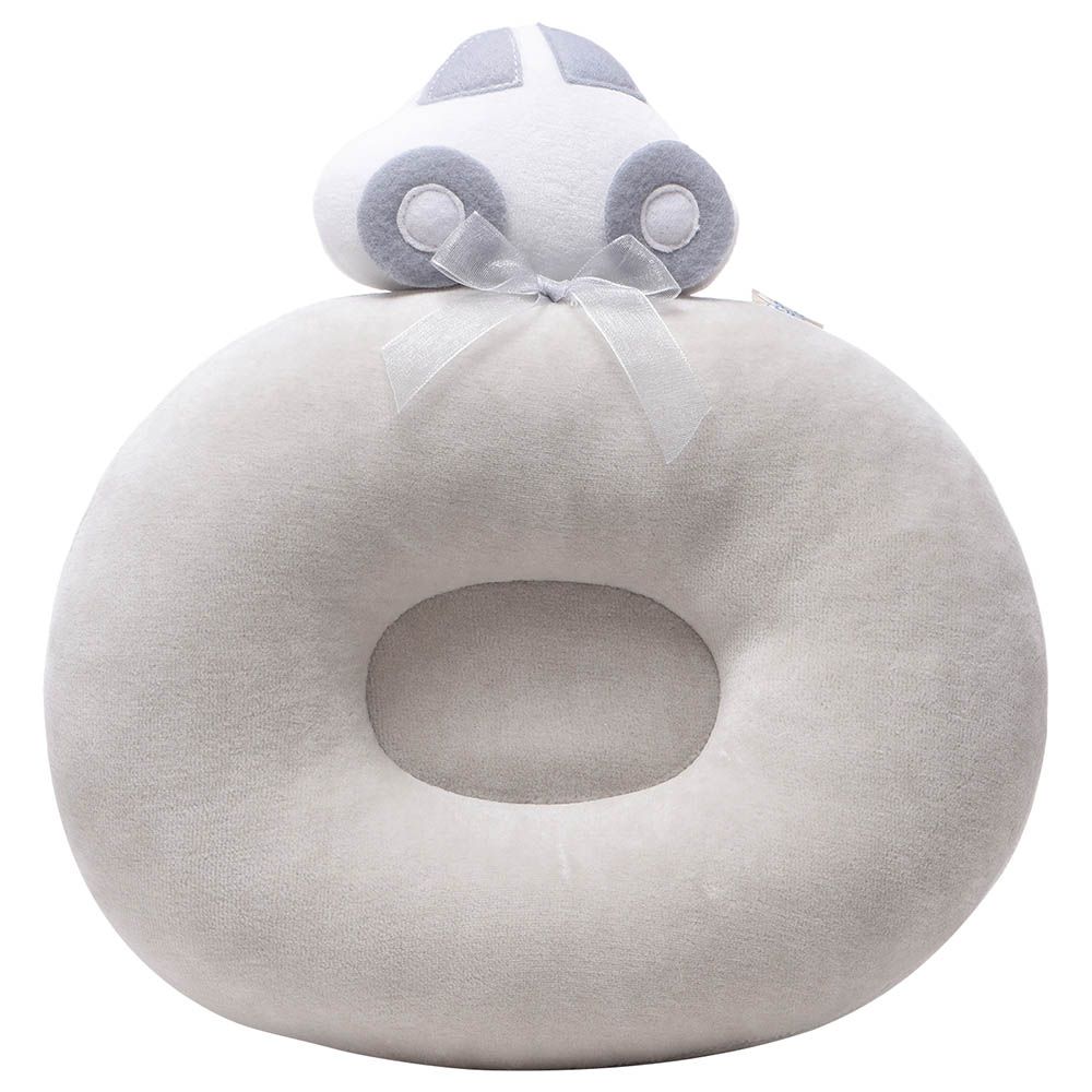 Tiny Hug - Newborn Soft And Breathable Baby Flat Pillow - Grey