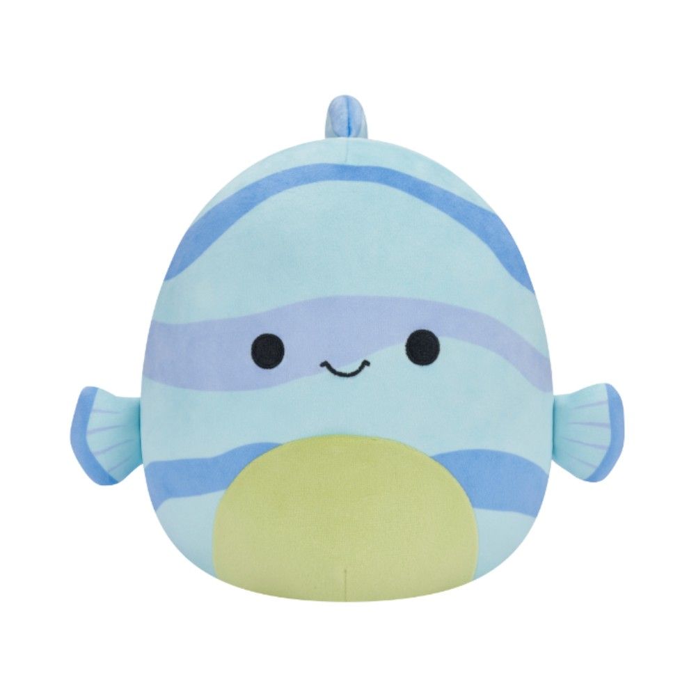 Squishmallows - Leland Striped Fish Plush Toy - Blue - 7.5-Inch