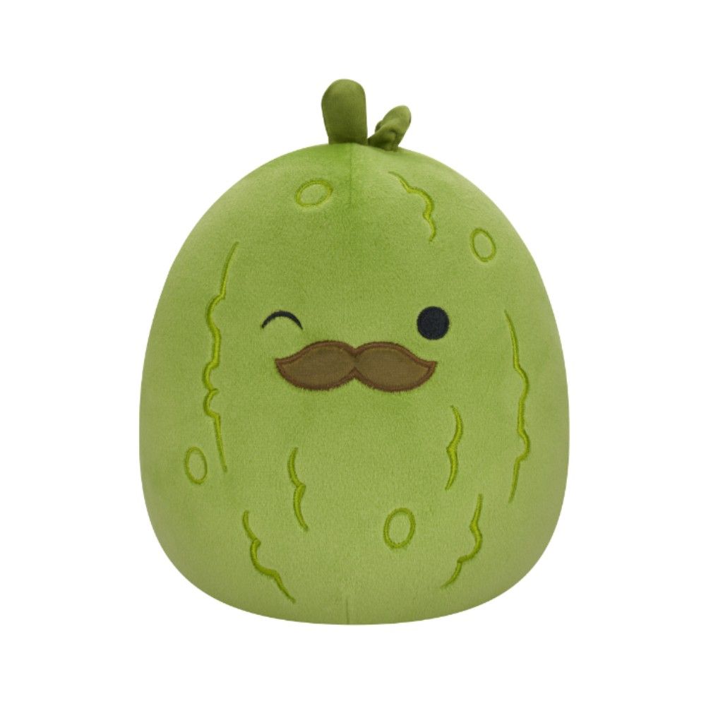 Squishmallows - Charles Pickle w/ Mustache Plush Toy - Green - 7.5-Inch