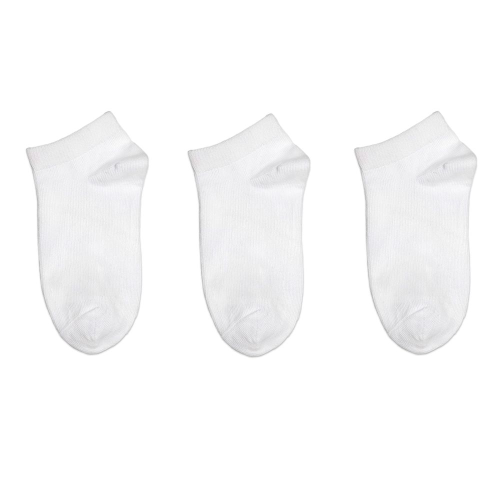 Genius - 3pc-Set - Boy's Trainer Socks - White