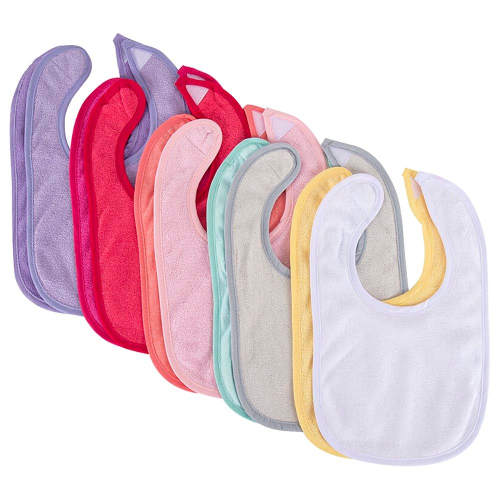 Sugar Sprinkle - Luxe Cotton Bibs - Pack Of 10 - Pink Pastel