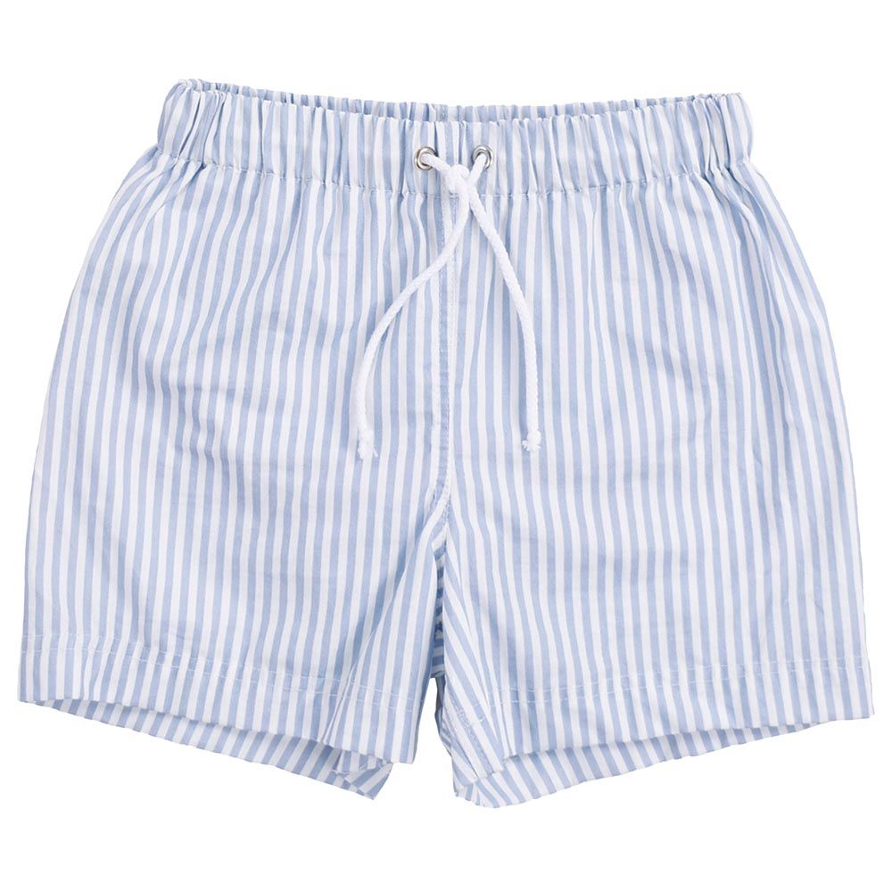 Swim Essentials - Striped Swim Shorts - Blue/White