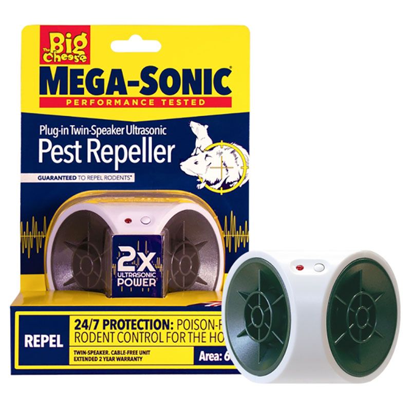 STV - Mega-Sonic Plug-In Twin-Speaker Pest Repeller