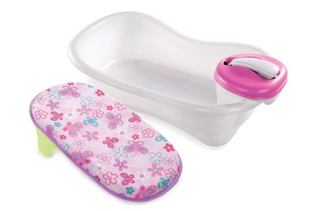 Summer Infant, Newborn-To-Toddler Bath Center & Shower - Pink