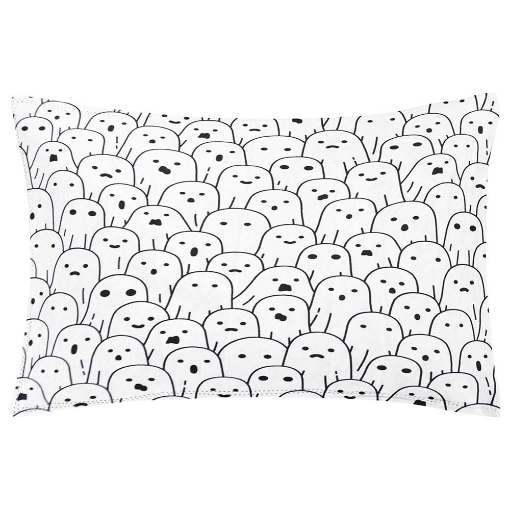 The Baby Atelier - Organic Baby Pillow Cover w/ Fillers - Casper