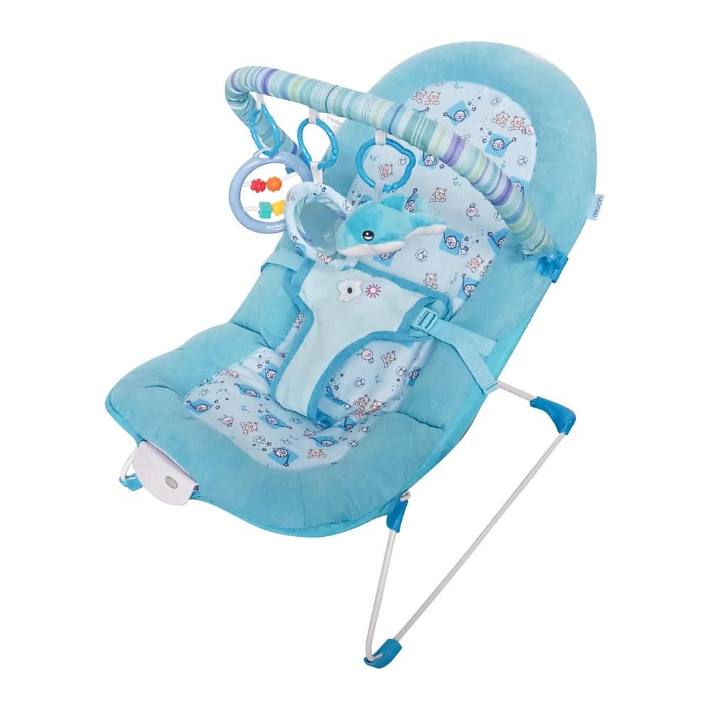 MOON - HOP-HOP Baby Bouncer With Vibration 0M+ - Blue