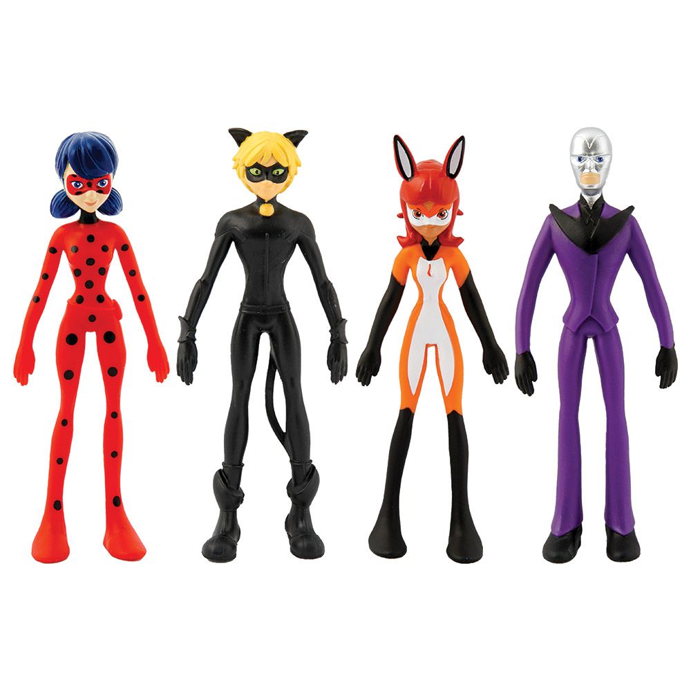 Bend-Ems - Miraculous Lady Bug Figure Pack - 4pcs